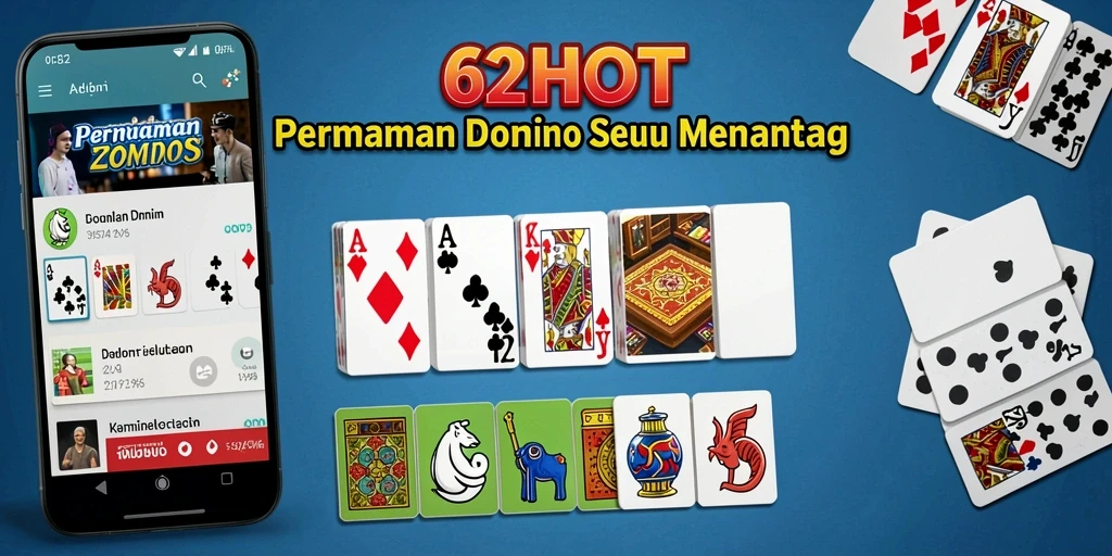 Gameplay seru Domino di 62HOT dengan fitur menarik.