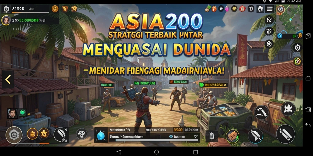 Tampilan gameplay ASIA200 yang menarik dan strategis.