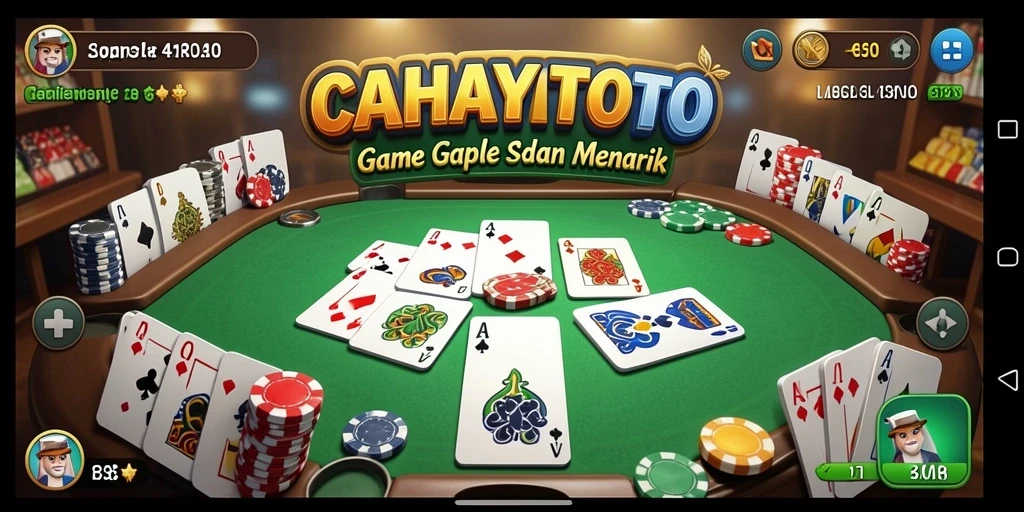 Tampilan gameplay seru dari CAHAYATOTO saat bermain Gaple.