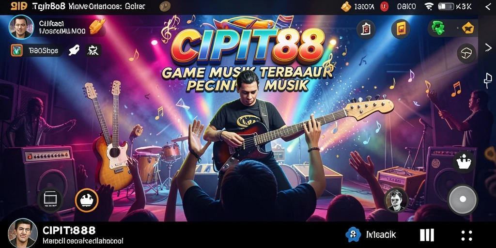Tampilan seru gameplay <strong>CIPIT88</strong> saat menikmati musik.