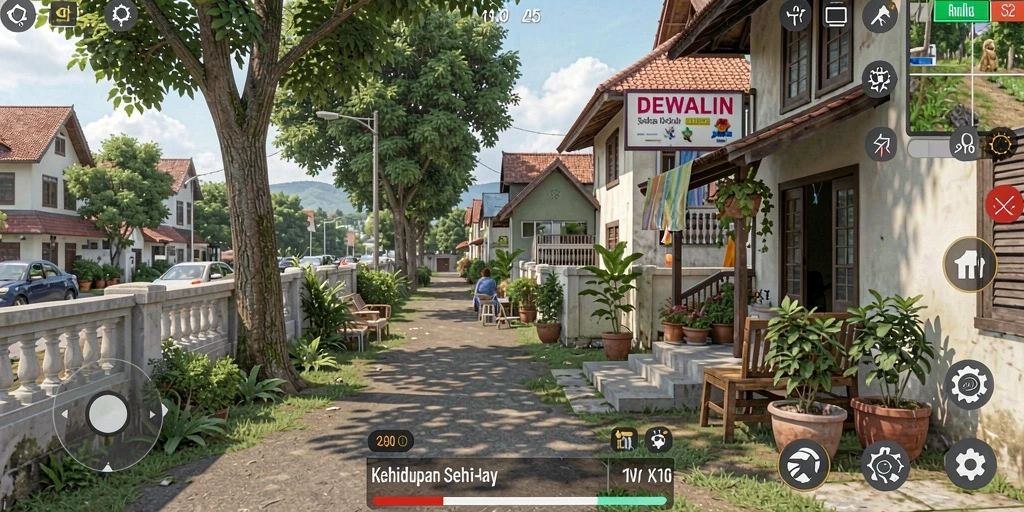 Tampilan gameplay DEWALIN yang menawan dan interaktif.