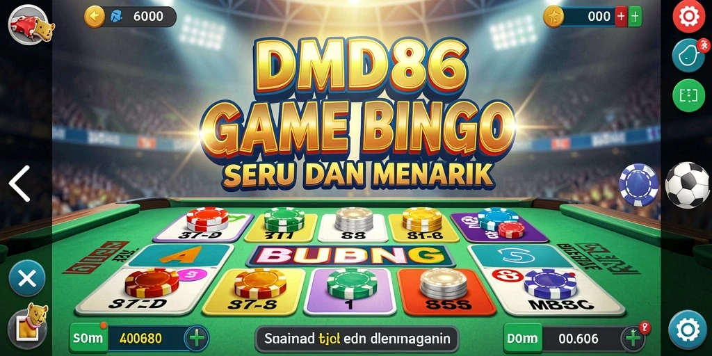 Tampilan gameplay menarik dari DMD686 yang penuh aksi Bingo.