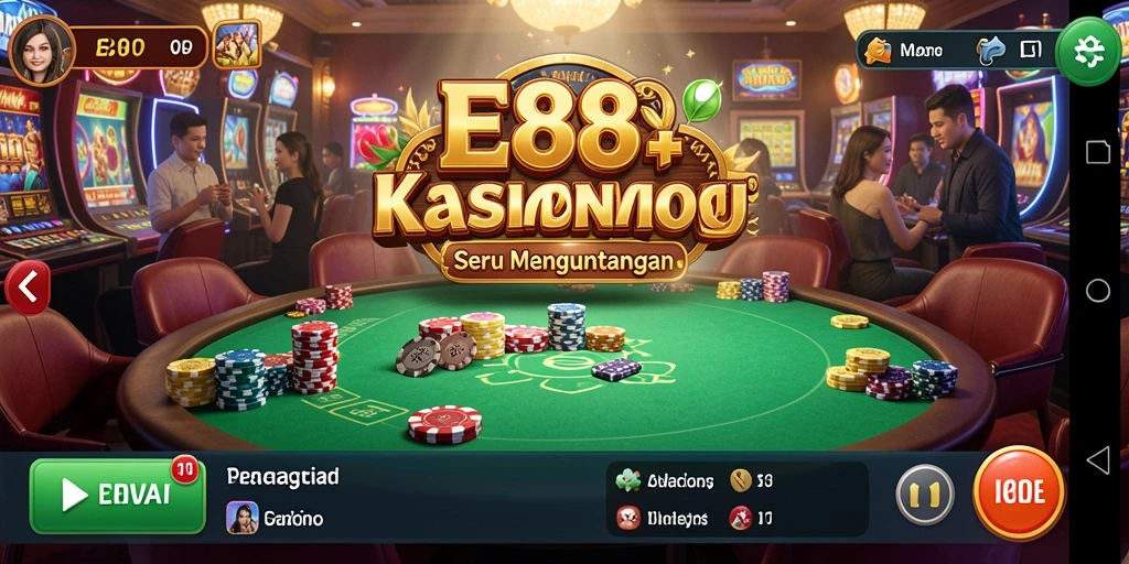 Screenshot E88 menampilkan gameplay Kasino yang mengasyikkan.