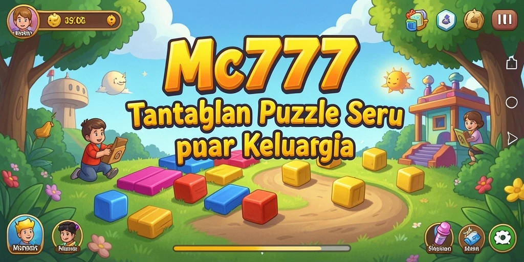 Tampilan gameplay Puzzle yang menantang dan interaktif dari MC777.