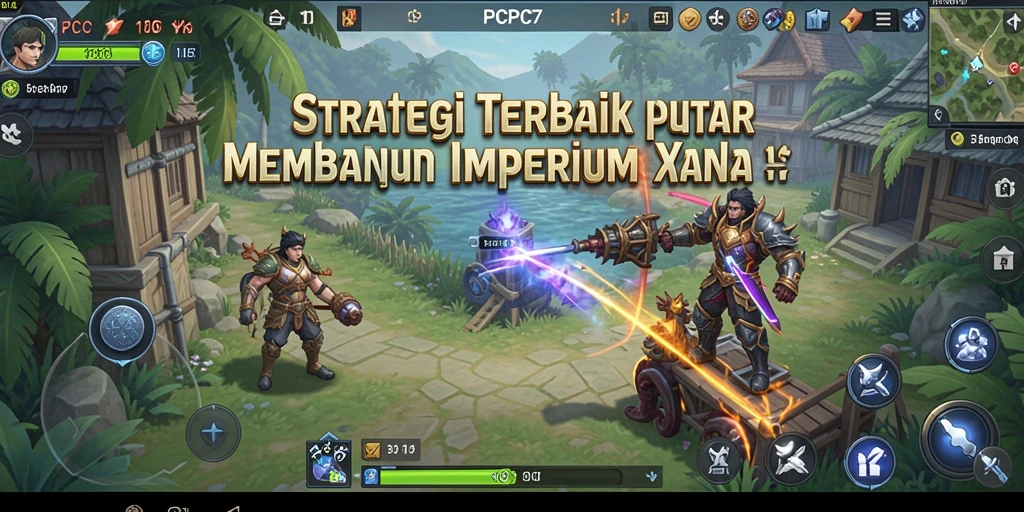 Tampilan gameplay PCPC7 dengan strategi membangun imperium.
