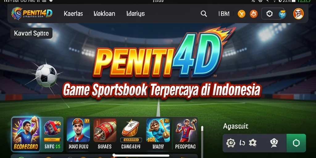Tampilan gameplay PENITI4D dengan fitur taruhan olahraga yang menarik.