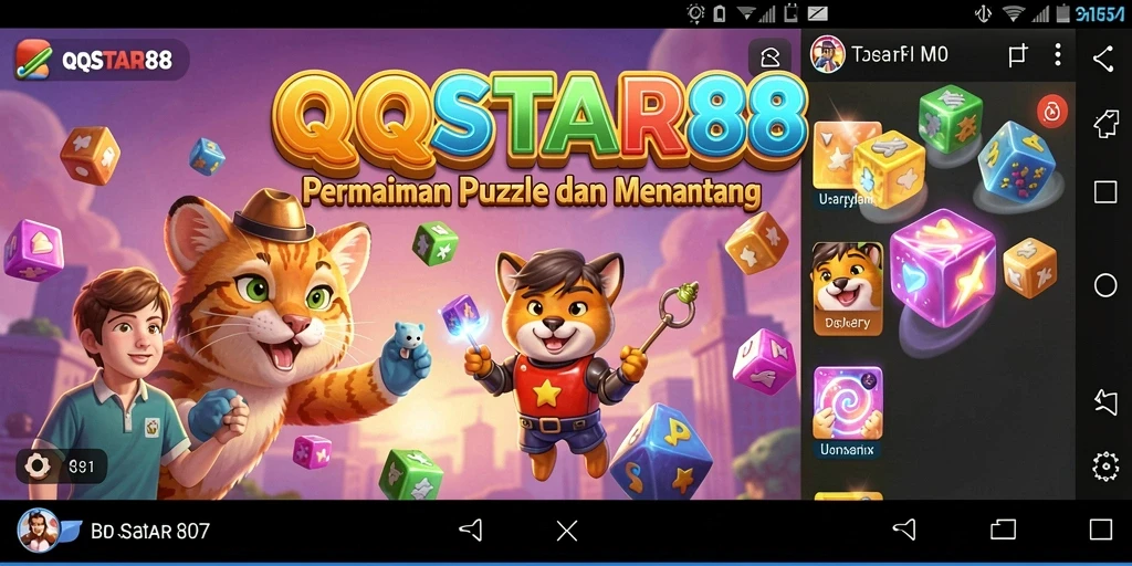 Tampilan gameplay QQSTAR88 yang seru dan menantang.