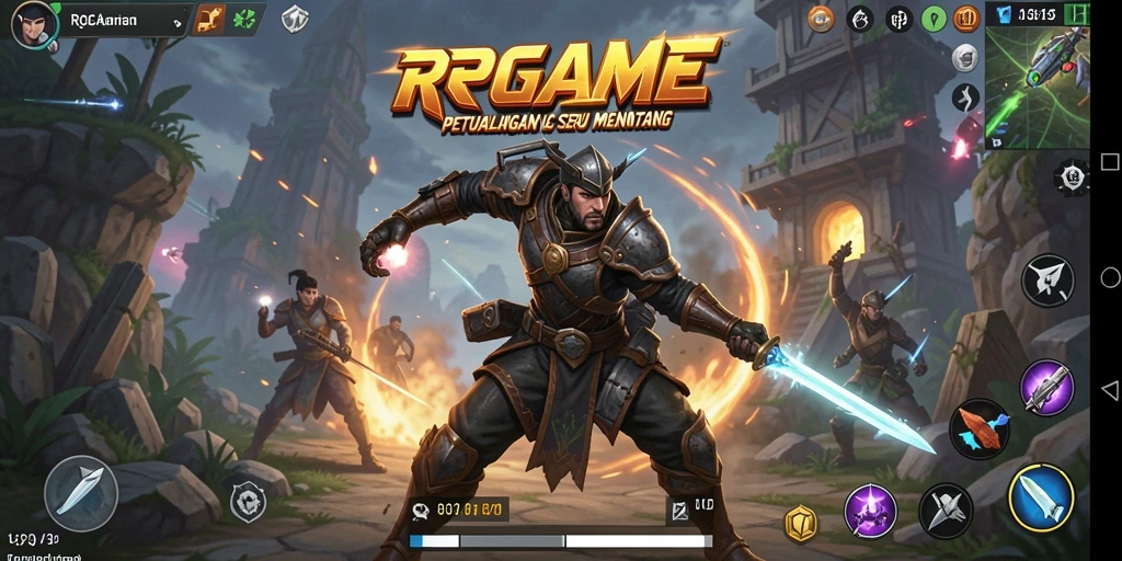 Tampilan gameplay seru dan menegangkan dalam RPGAME.