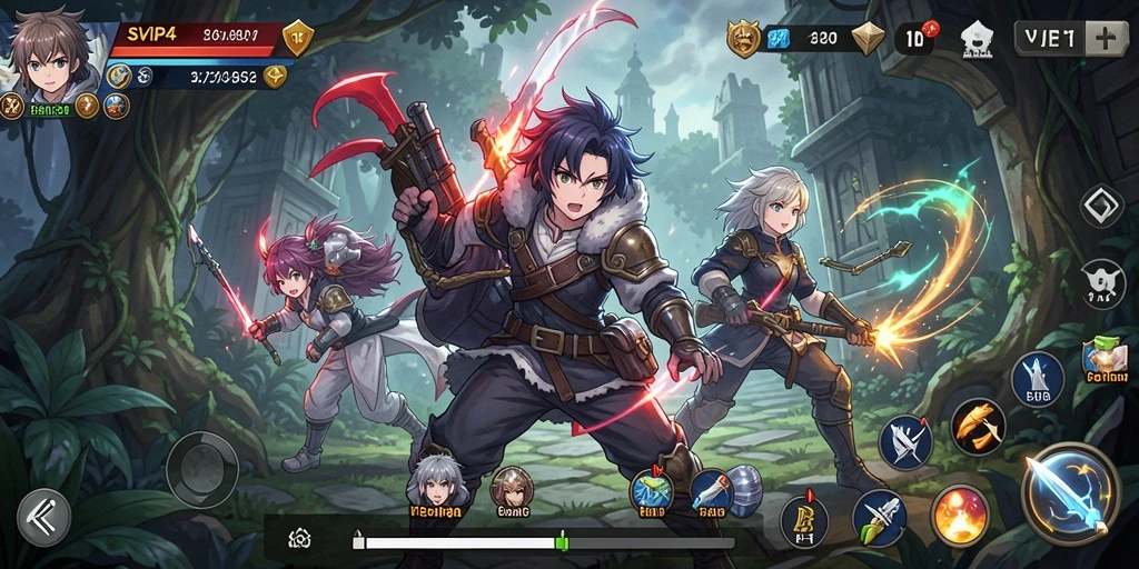 Gameplay seru dan karakter Anime yang menarik di SVIP4.