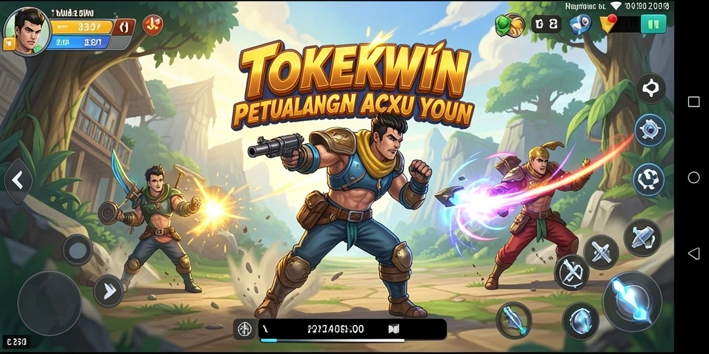 Gameplay seru TOKEKWIN dengan aksi mendebarkan.